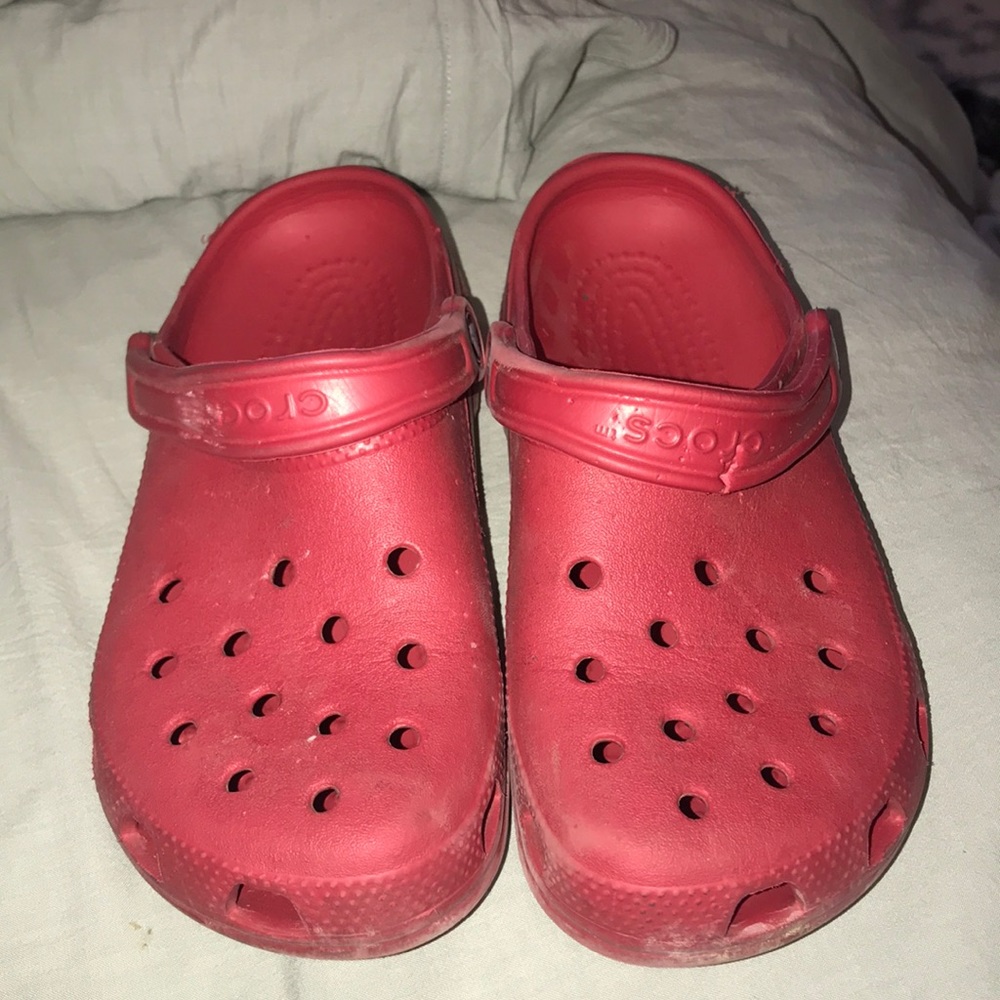 Red Crocs